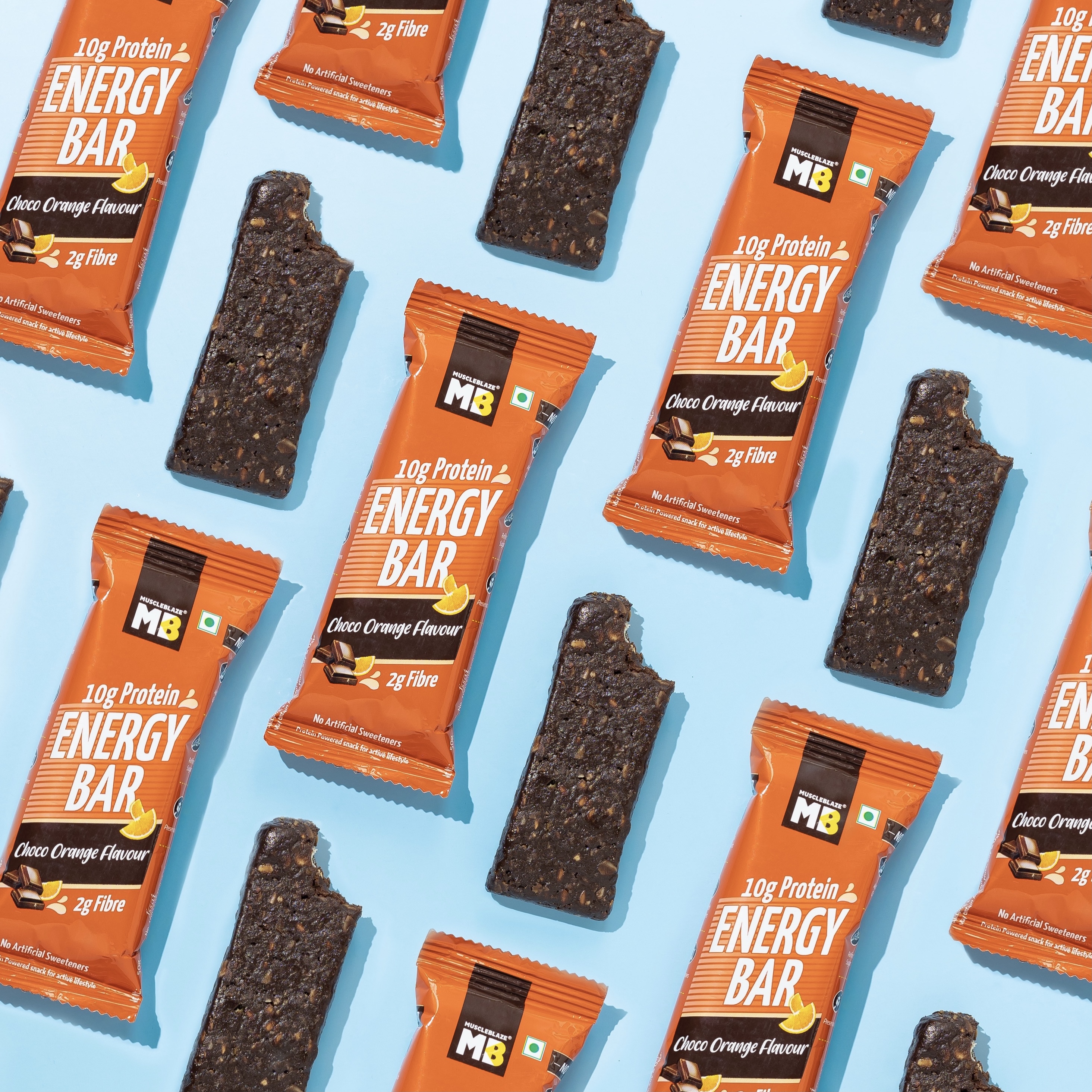 Product photography and styling for MuscleBlaze protein bar