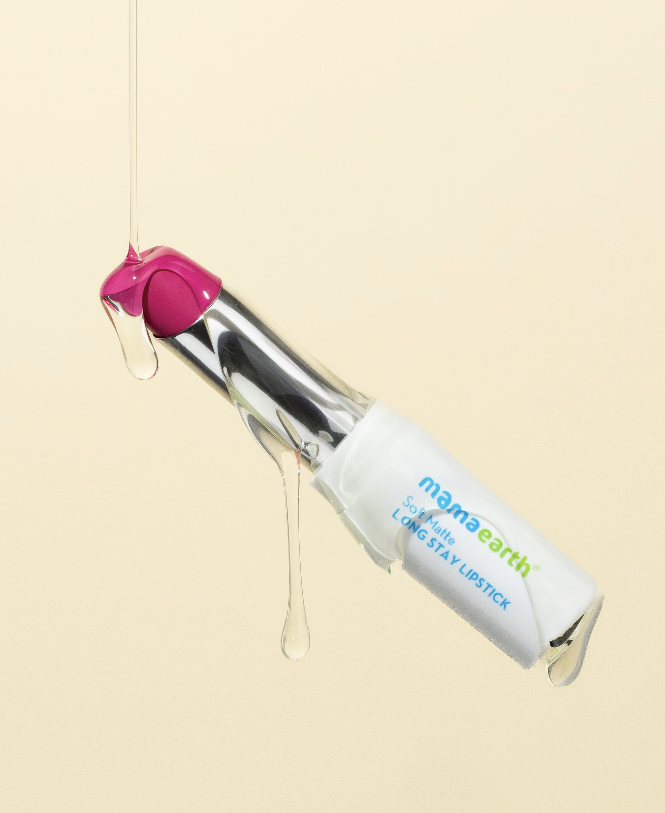 Product photography and styling for Mamaearth lipstick