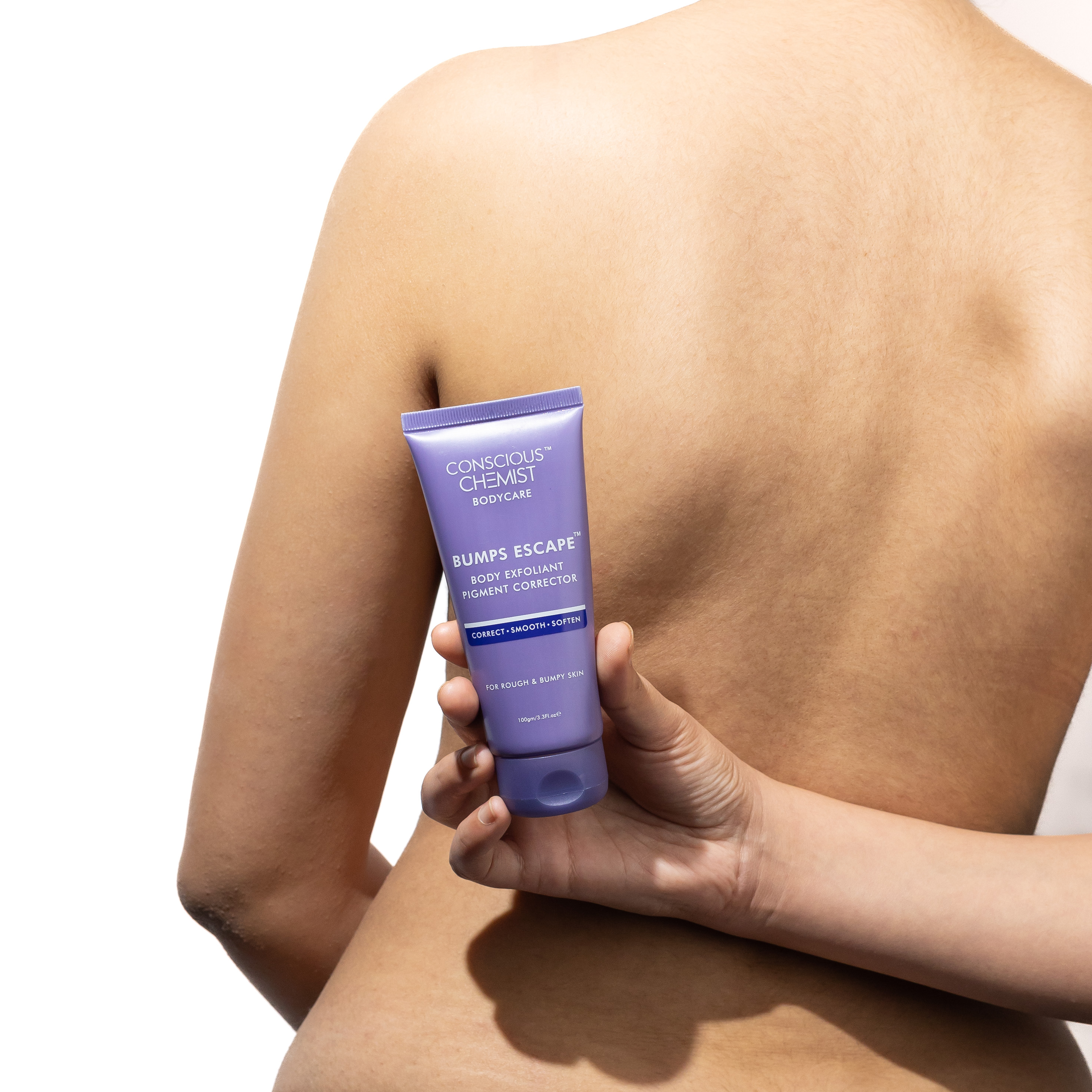 Model product photography for Conscious Chemist