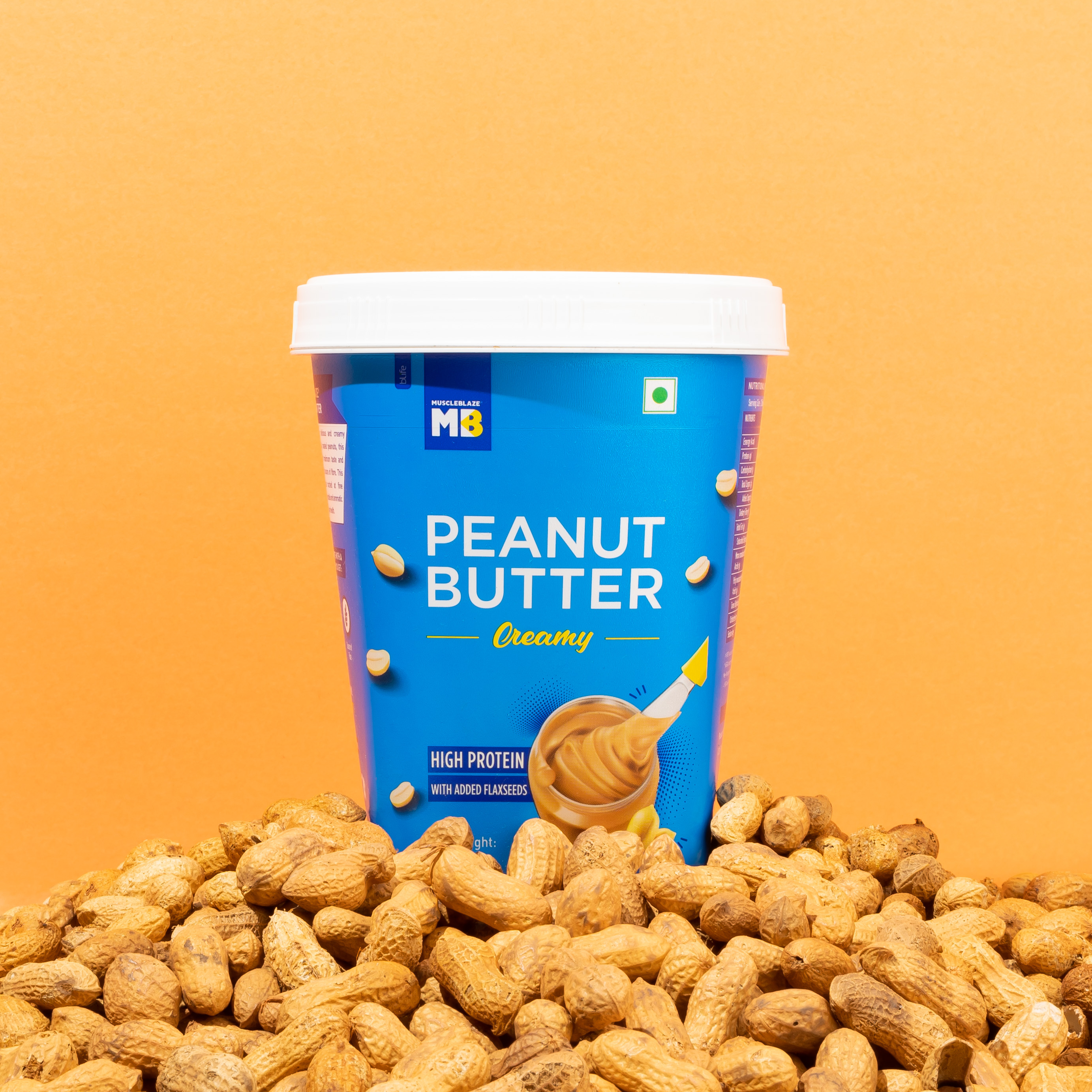 Product photography and styling for MuscleBlaze Peanut Butter