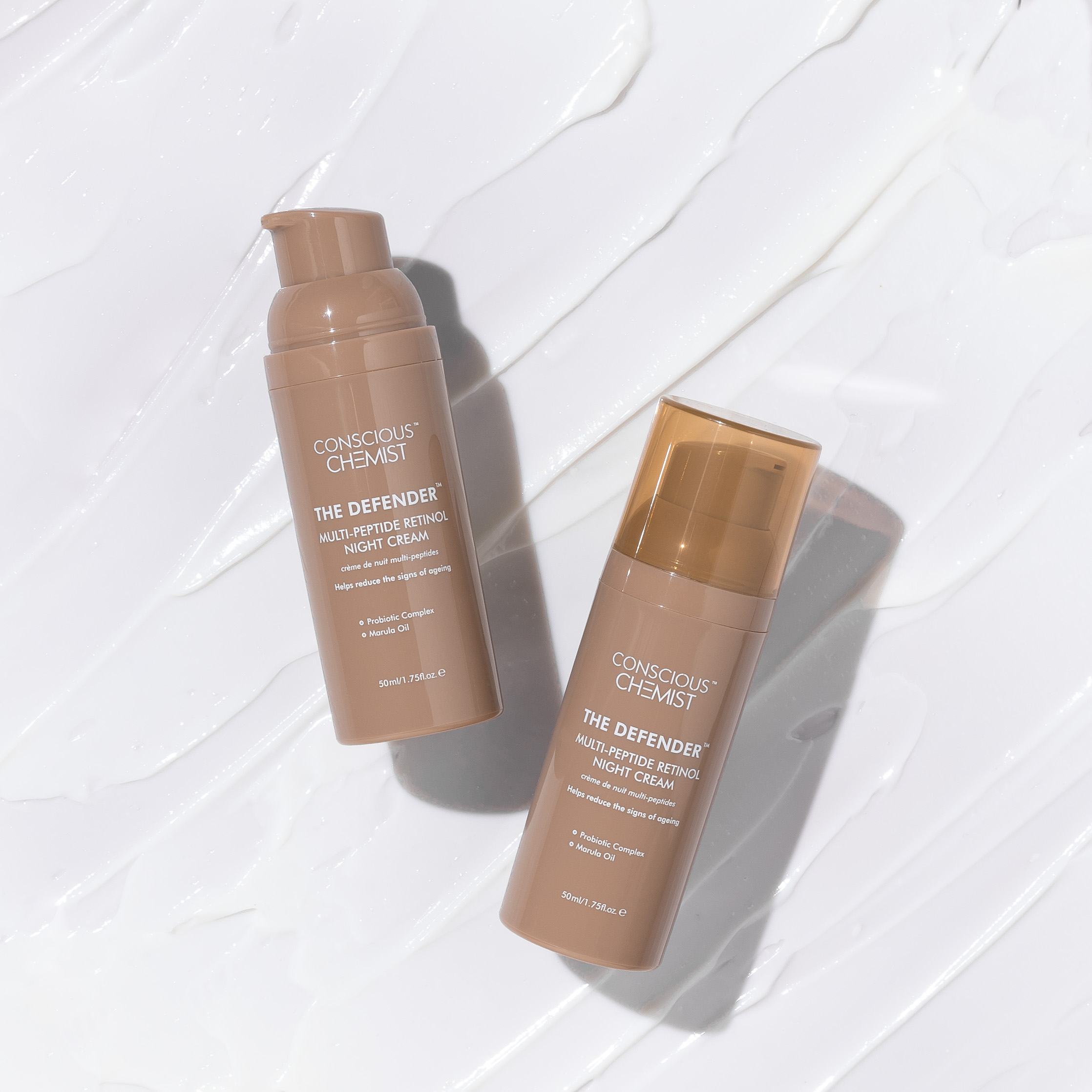 Product photography and styling for Conscious Chemist Defender cream