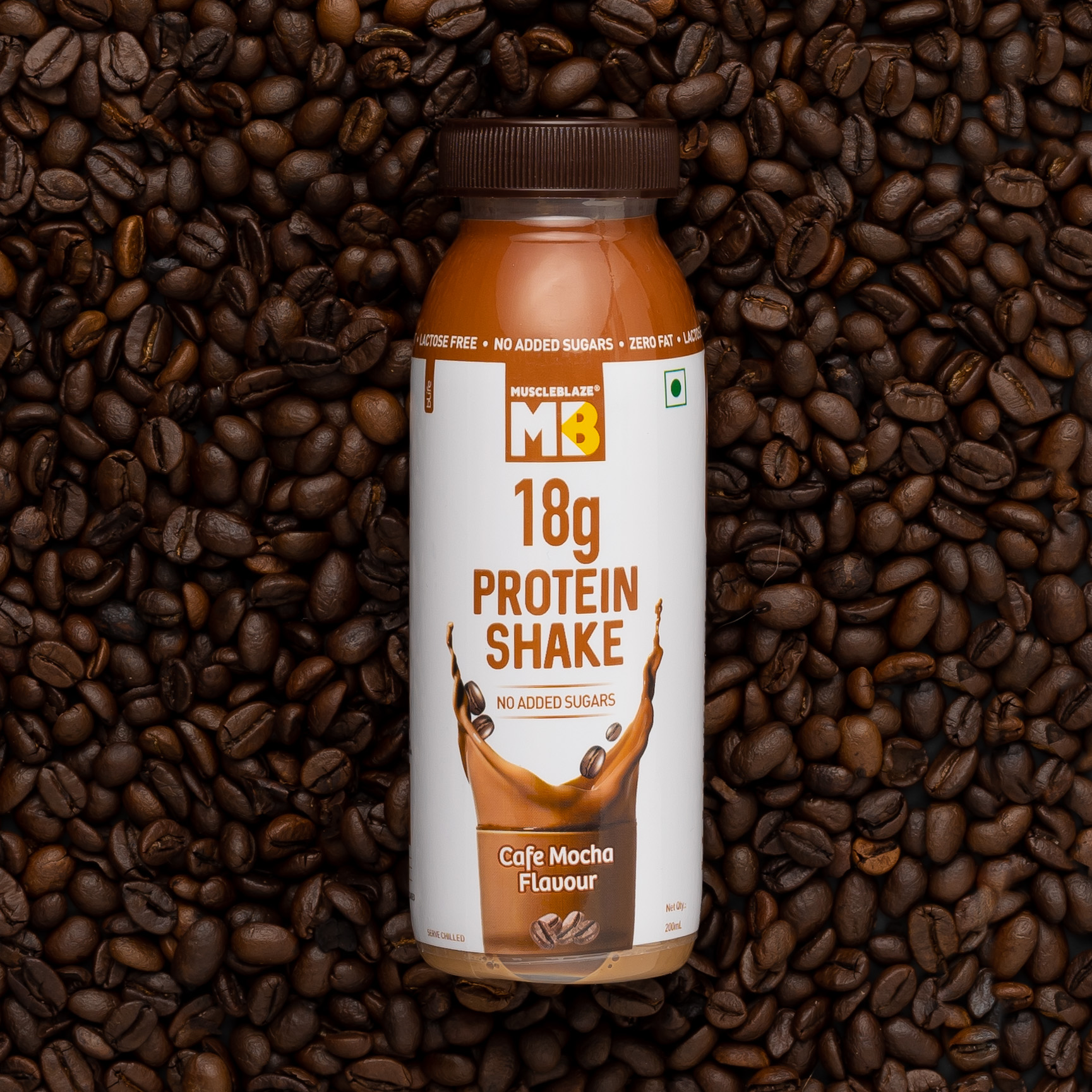 Product photography and styling for MuscleBlaze Protein shake