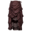 Thumbnail: Steampunk Gothic Brown Skirt  Available Sizes: XS - 6XL