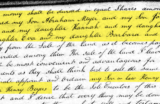 More On The Moyers - 5x Great Grandparents