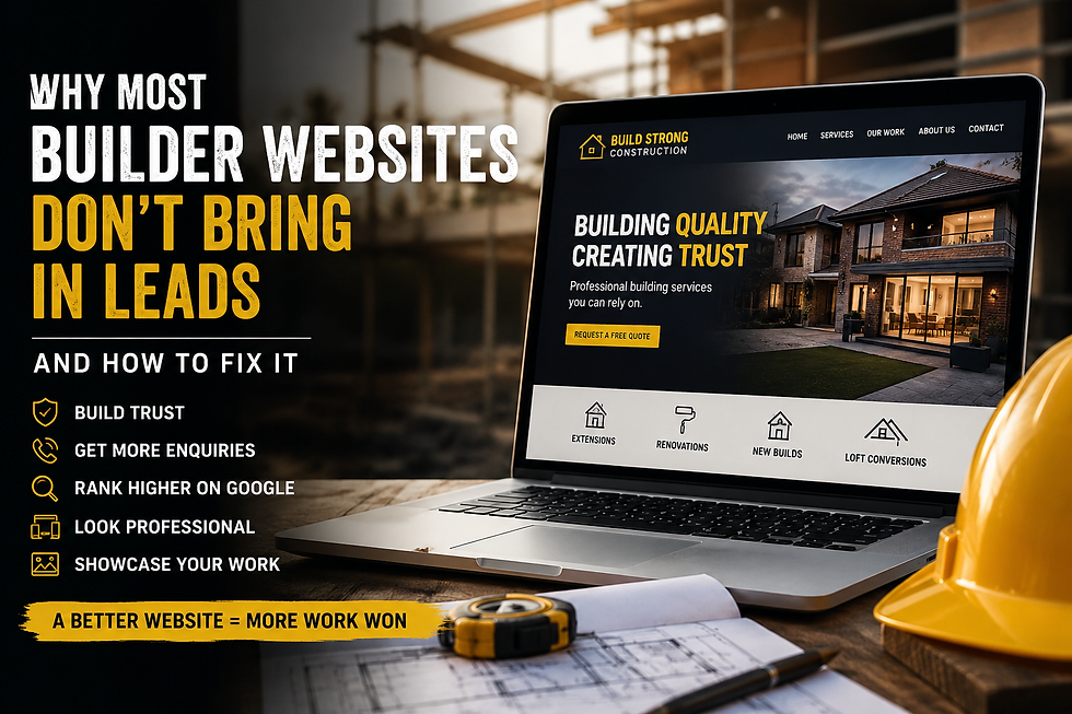 Why Most Builder Websites Don’t Bring in Leads (And How to Fix It)