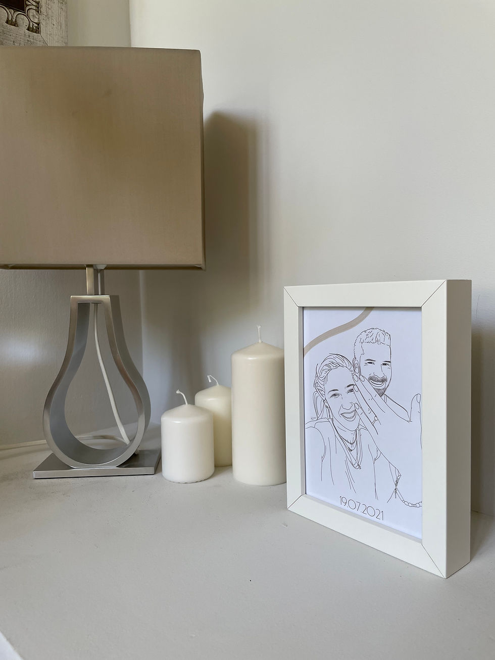 תמונה ממוזערת: איור אישי+ מסגרת 18*13