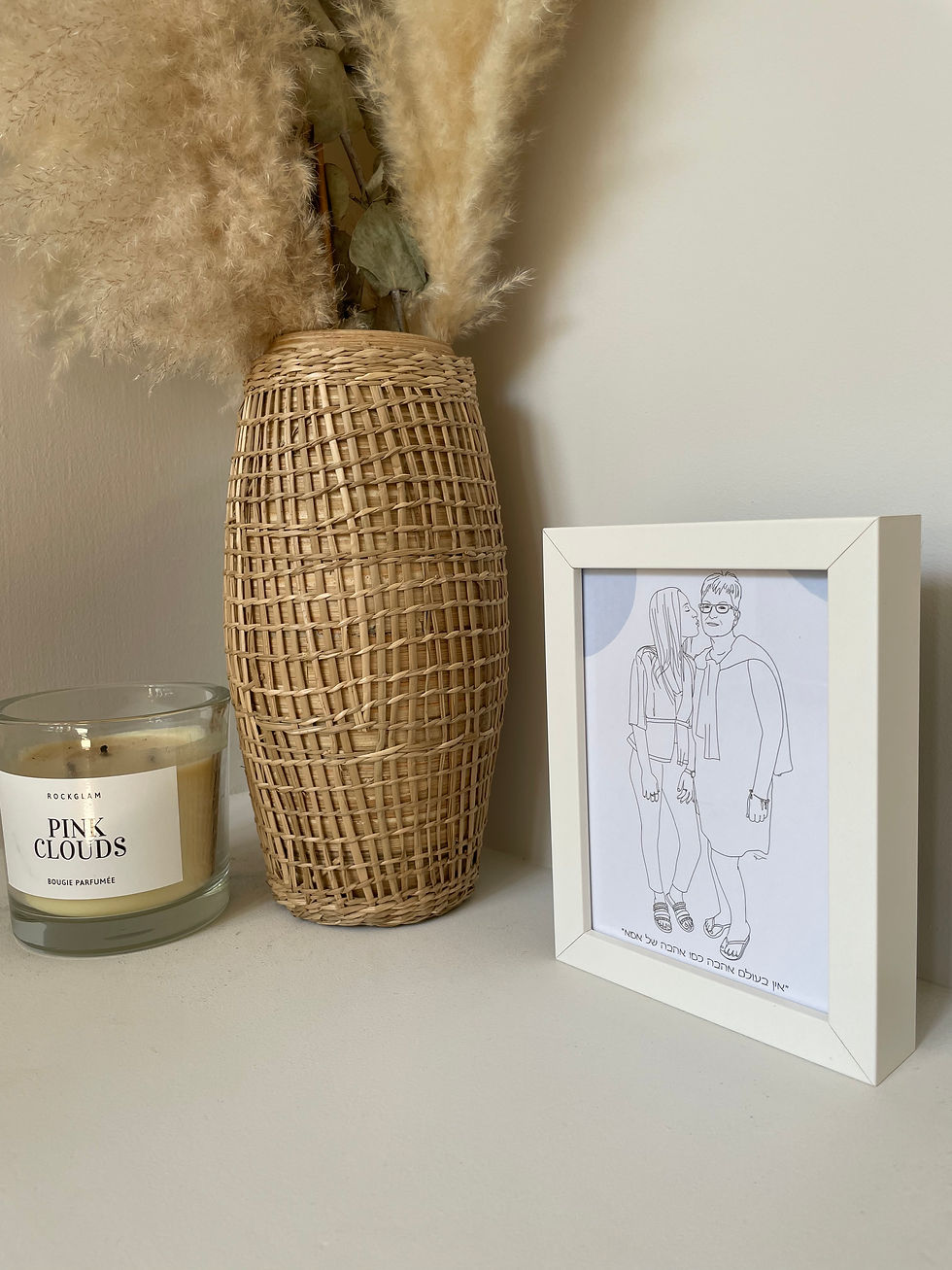 תמונה ממוזערת: איור אישי+ מסגרת 18*13