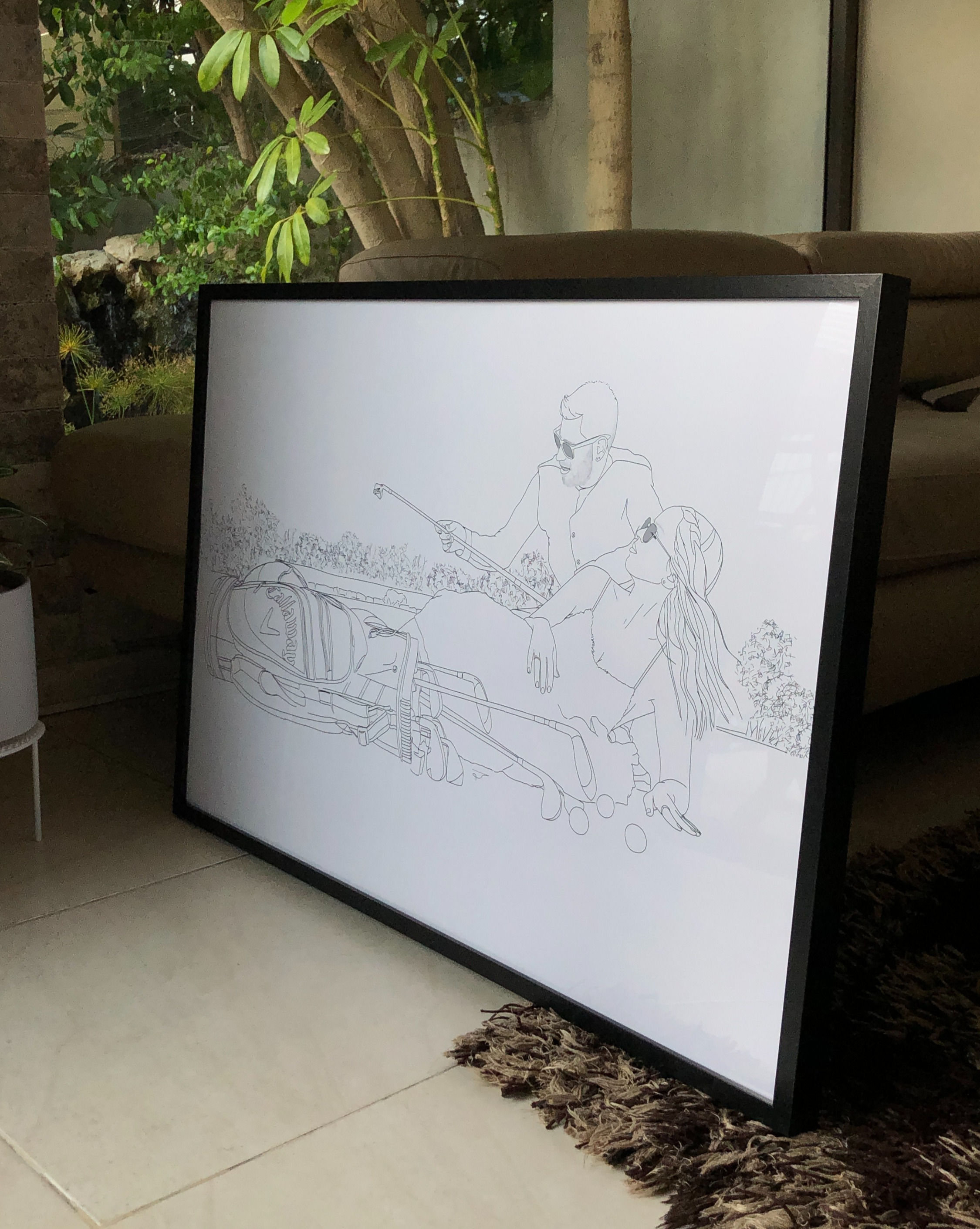 איור אישי+ מסגרת 91*61