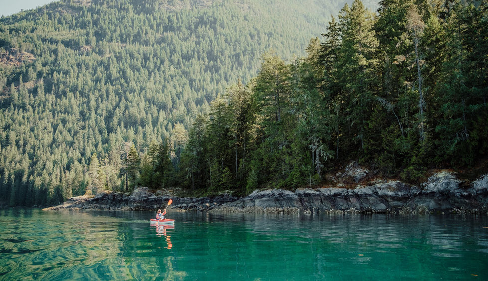 Kayaking at Klahoose Wilderness Resort