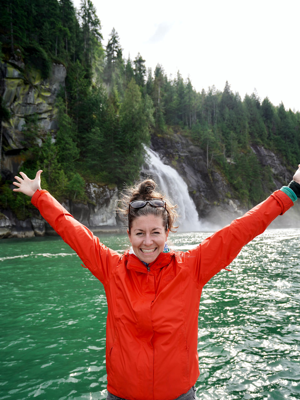 Women at waterfalls 