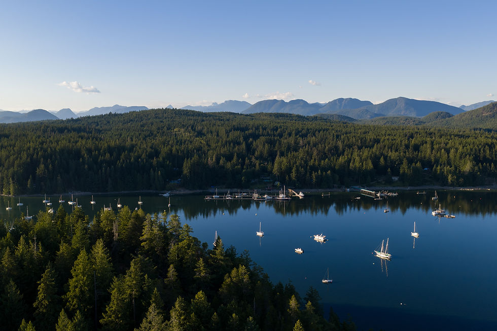 Gorge Harbour on Cortes Island, B.C.