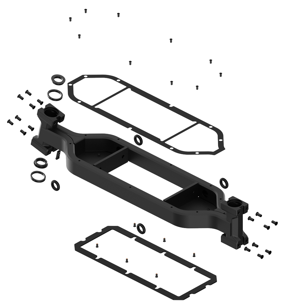 Miniatura: Chasis ensamblado MIA para scooter ATV eléctrico