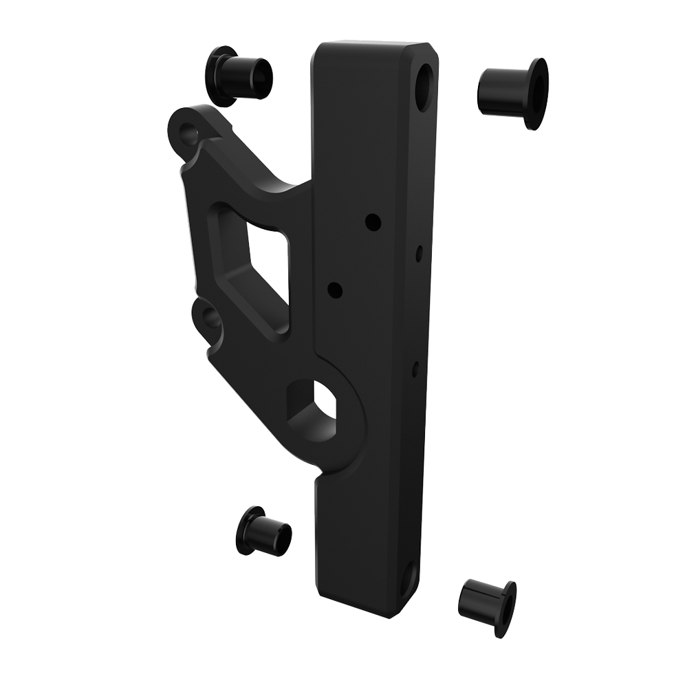 Miniatura: Brazo trasero ensamblado MIA para scooters ATV eléctricos (izquierdo)