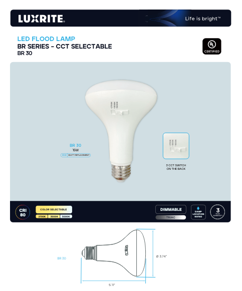 LR31857 BR30 10W 3CCT