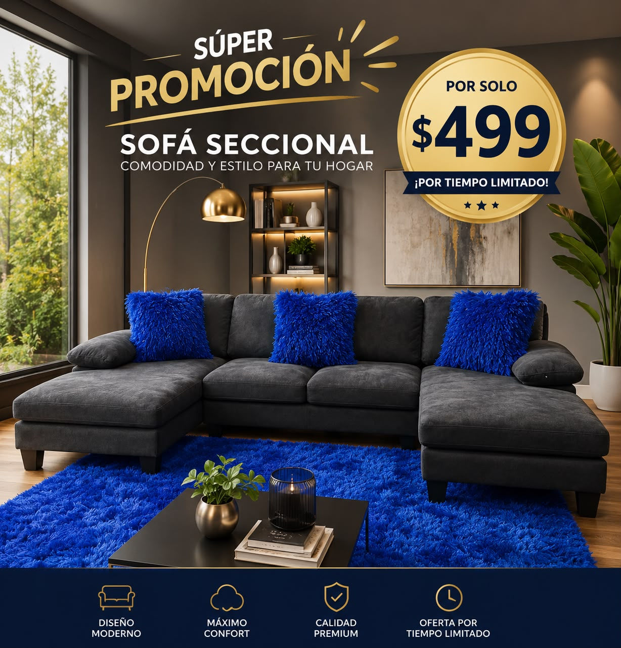 Sectional Grey