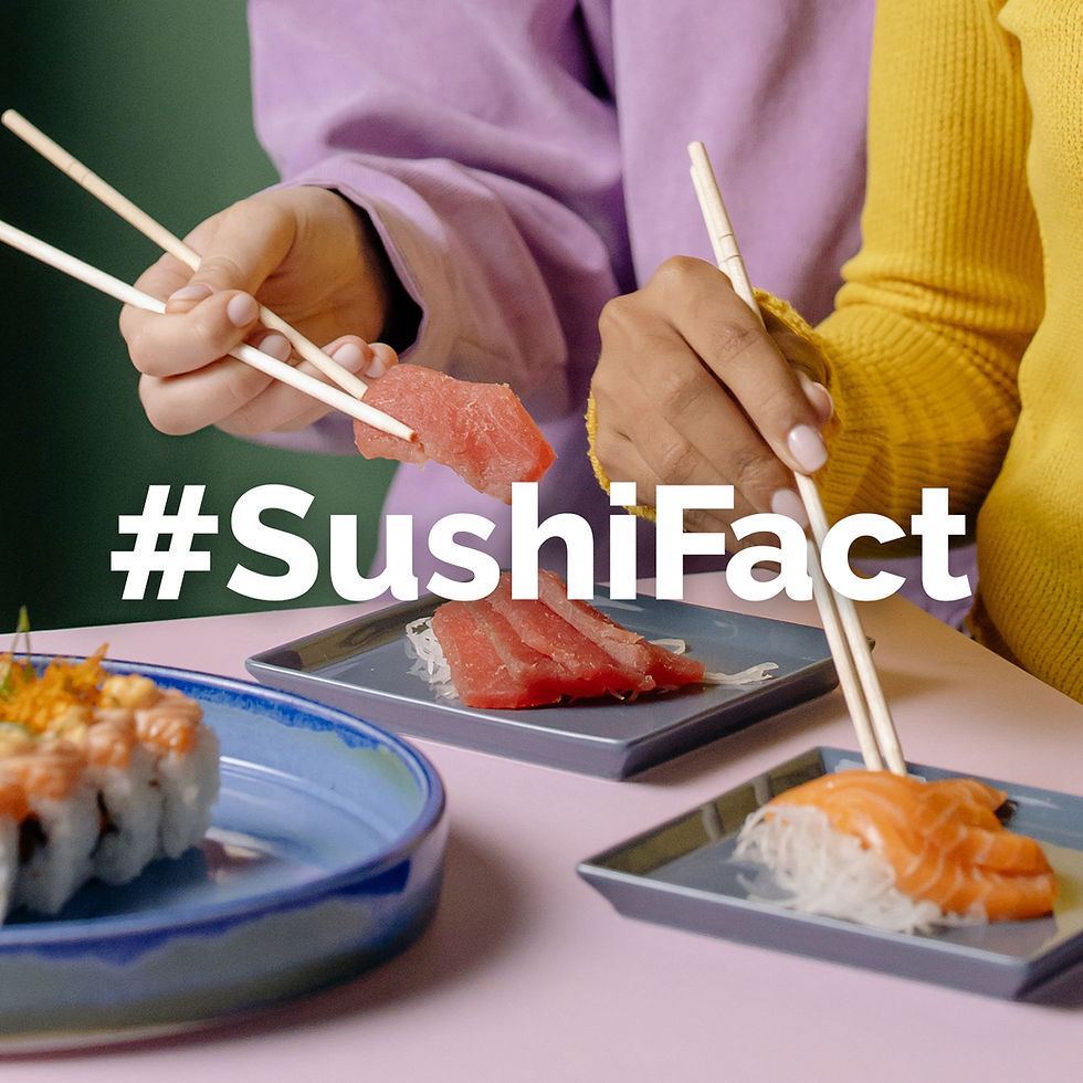 People eating Sushi