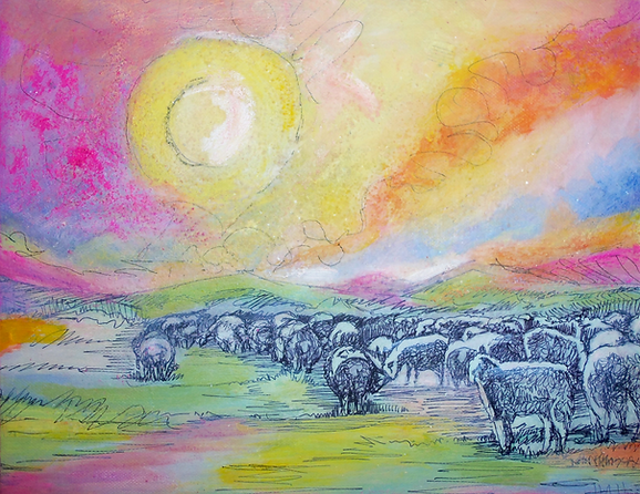 Copy of eveylns flock- holt harris 16x20