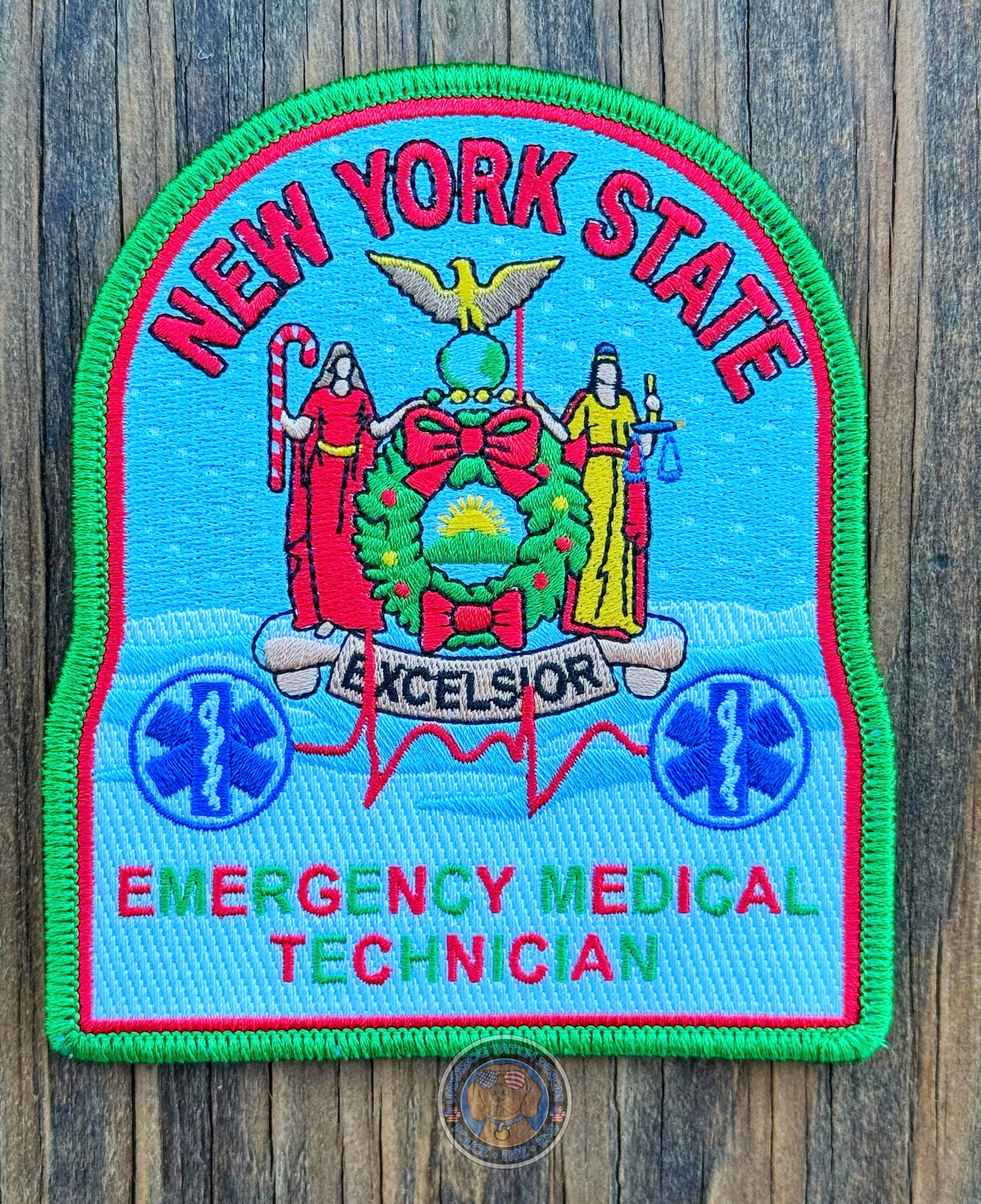 New York State EMT Christmas Patch