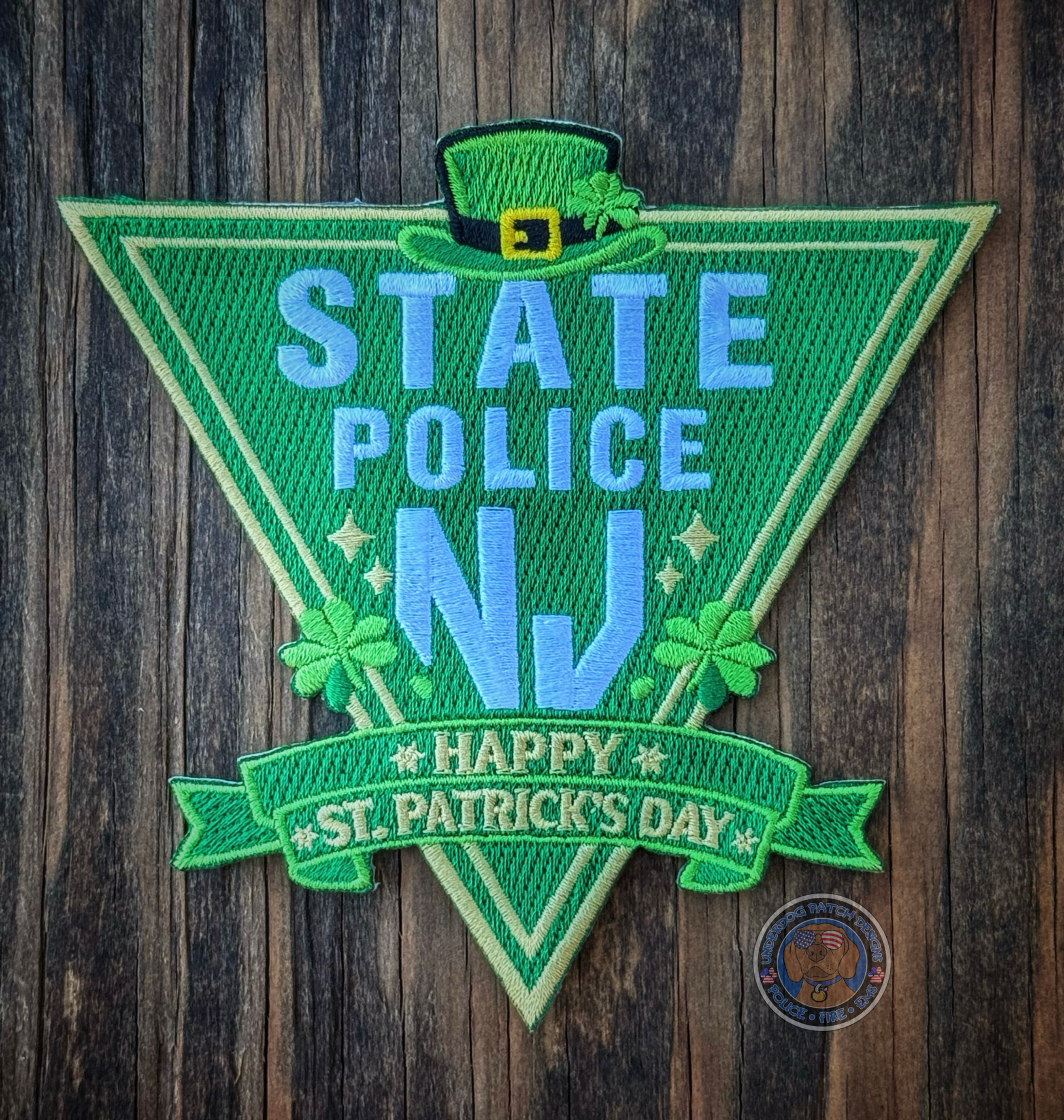 New Jersey State Police St. Patrick’s Day patch 2026