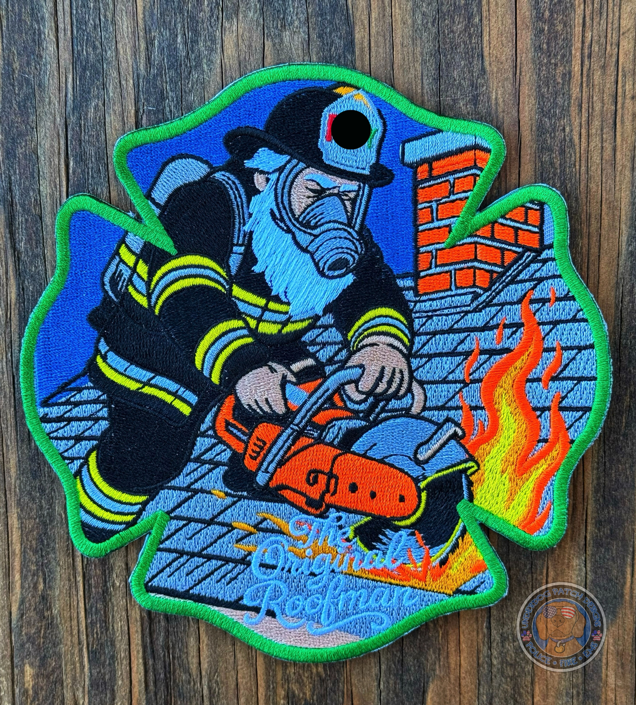 NYC Fire Santa “Original Roofman” Christmas patch 