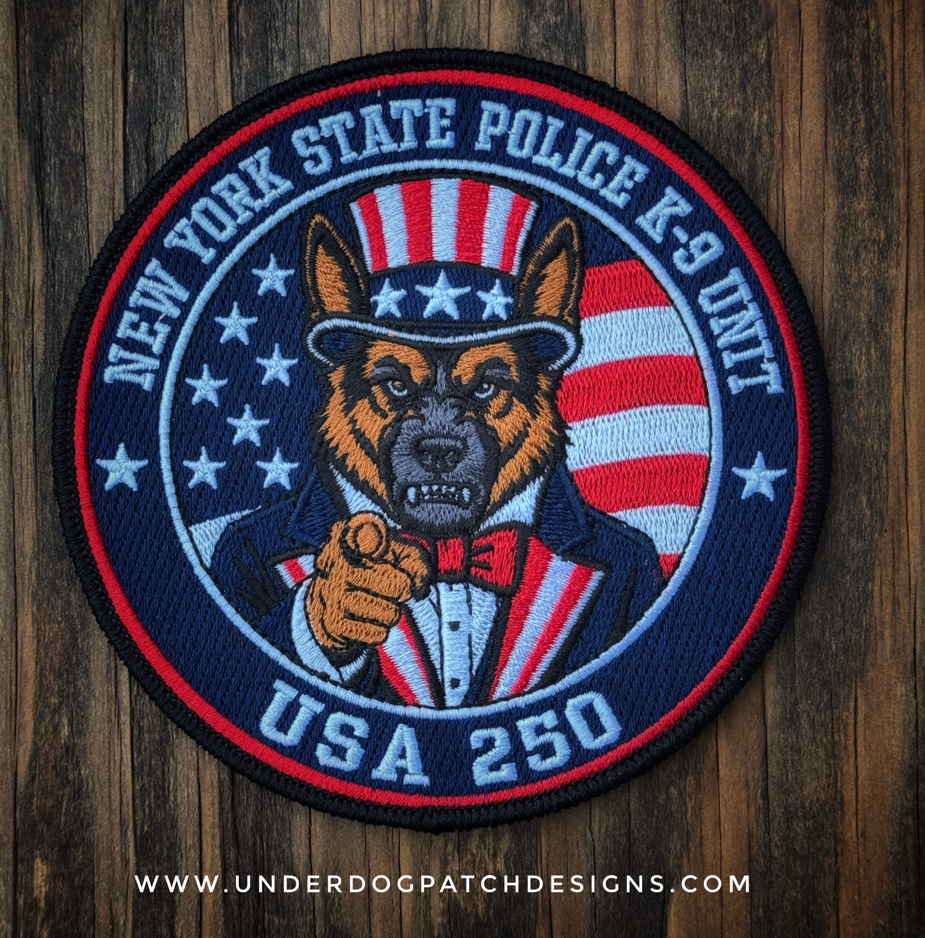 New York State Police K9 America 250th Anniversary patch 
