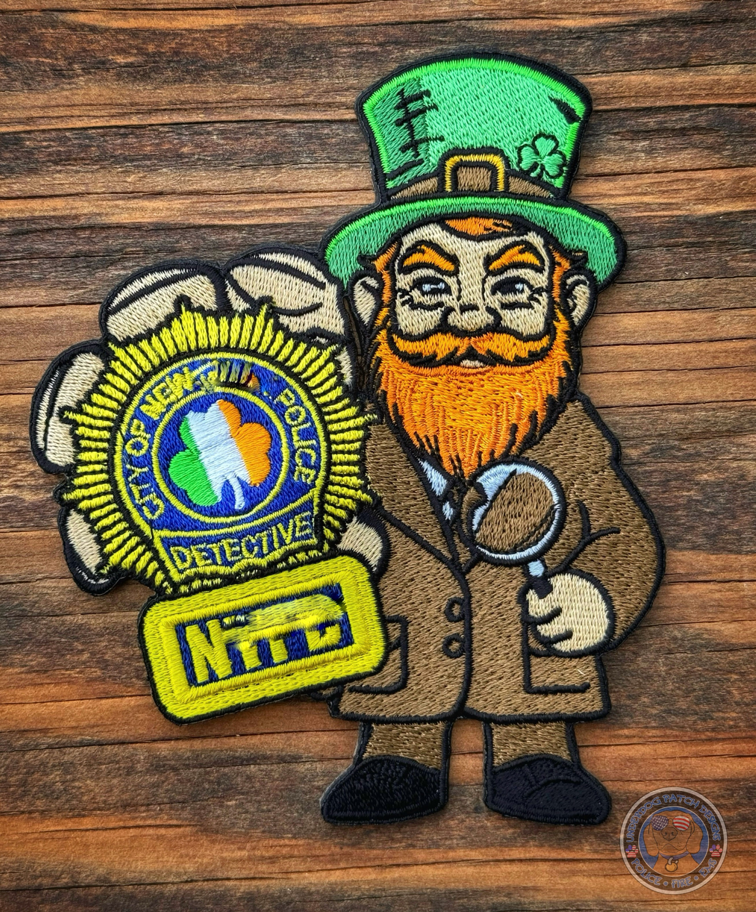 New York Police Detective Leprechaun patch 2025