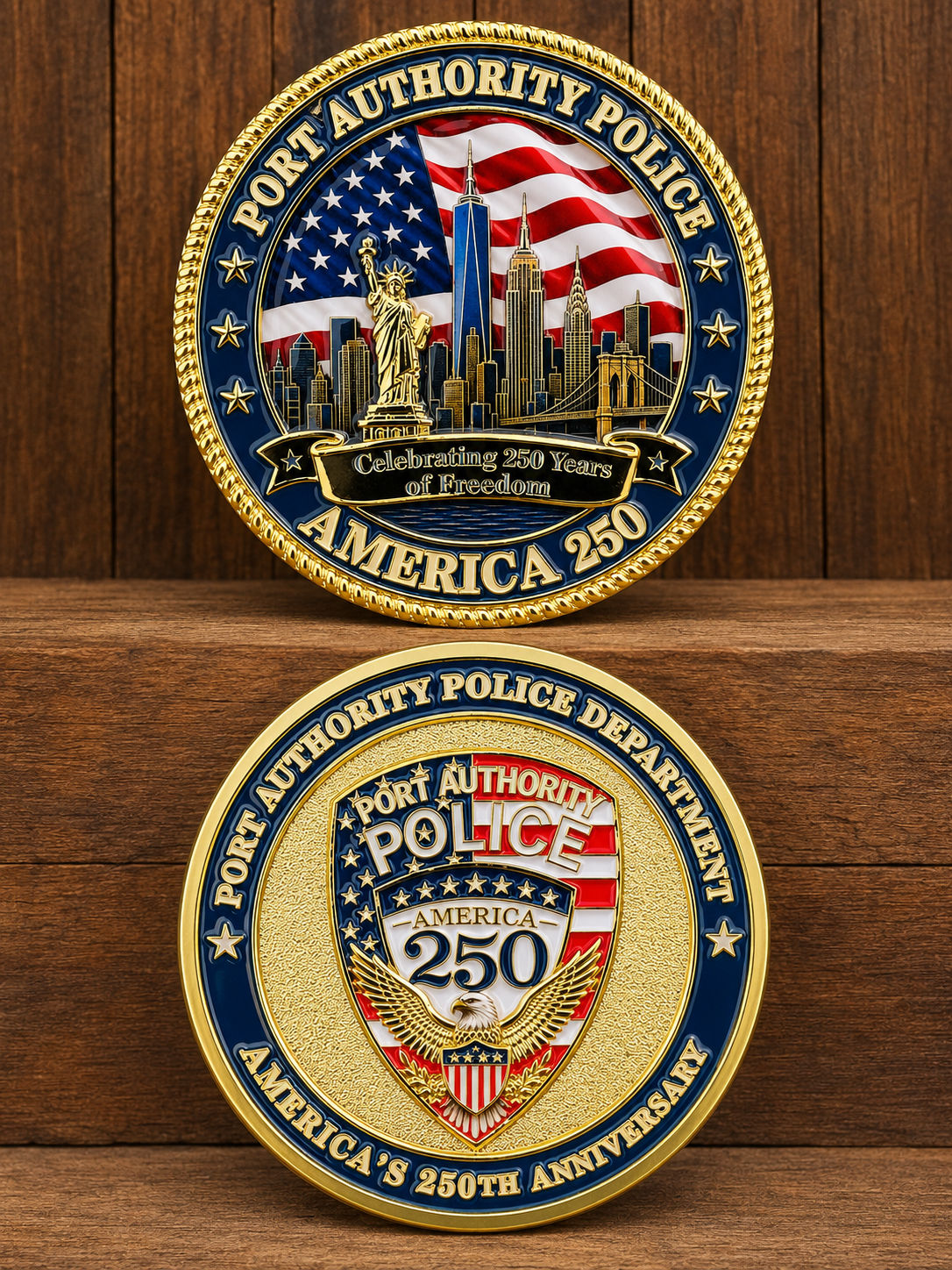Port Authority Police NY/NJ 2” double sided challenge coin 