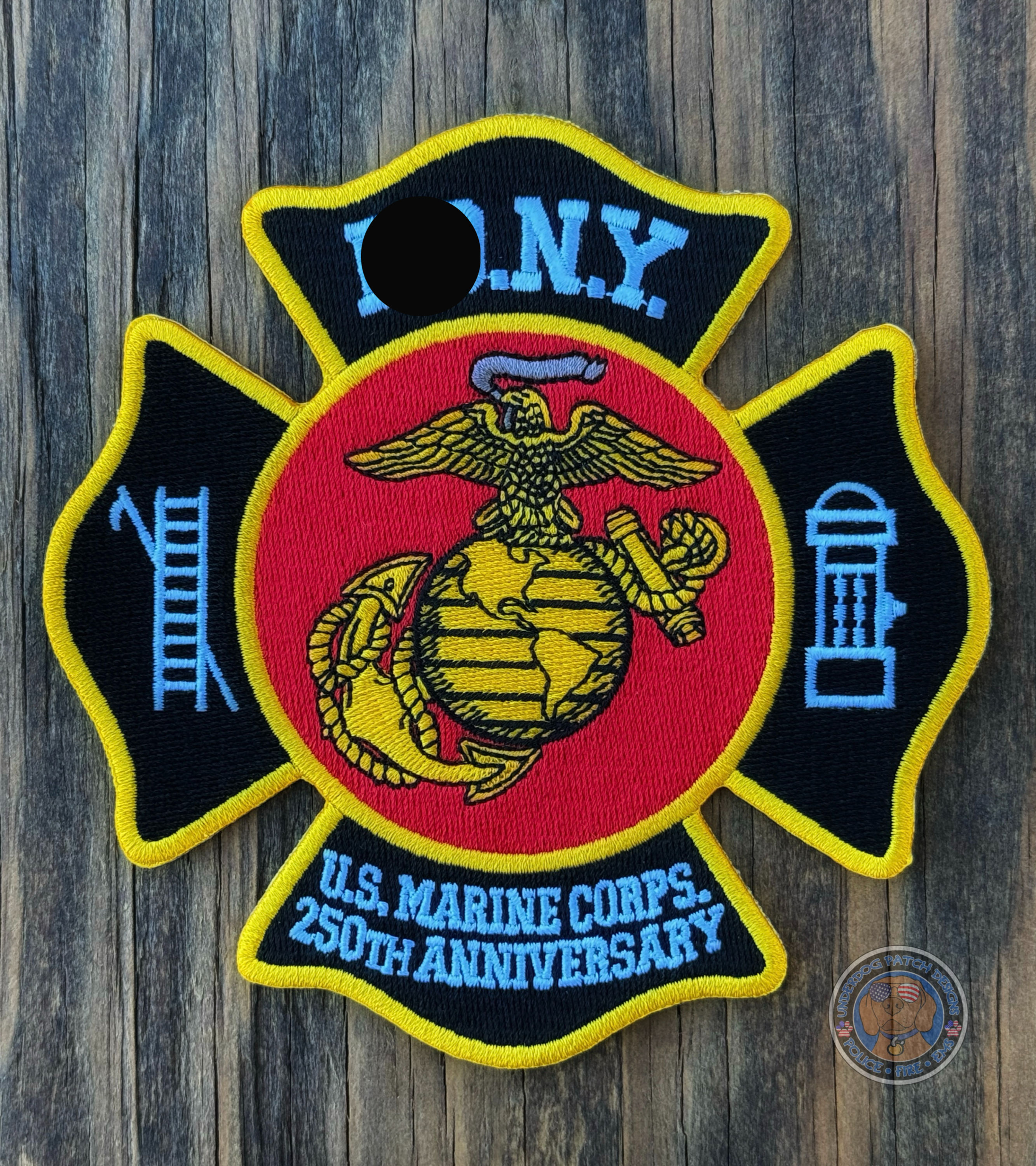 New York Fire US Marine Corps 250th anniversary patch 