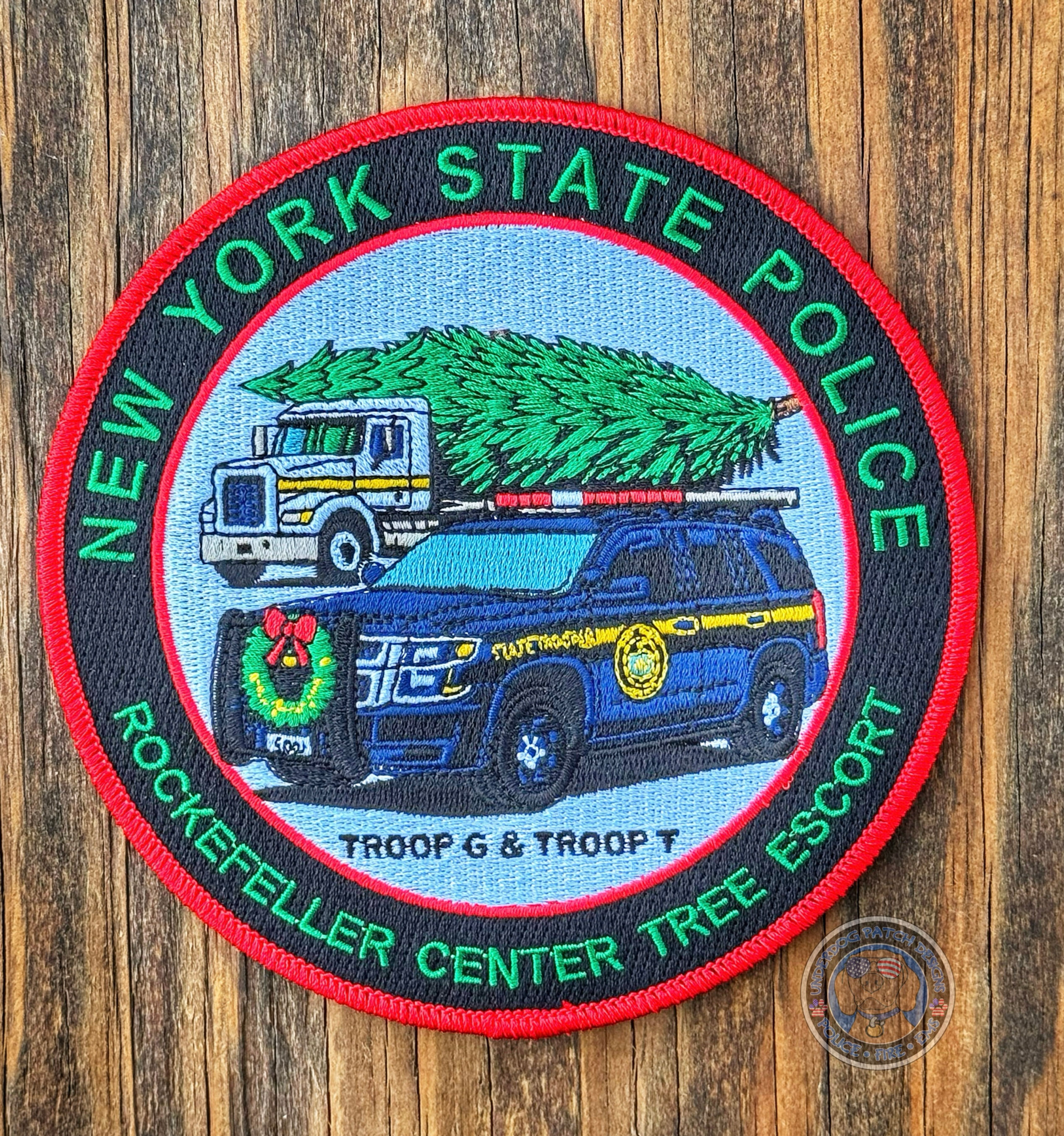 New York State Police Troop G/T Rockefeller Christmas Tree escort patch
