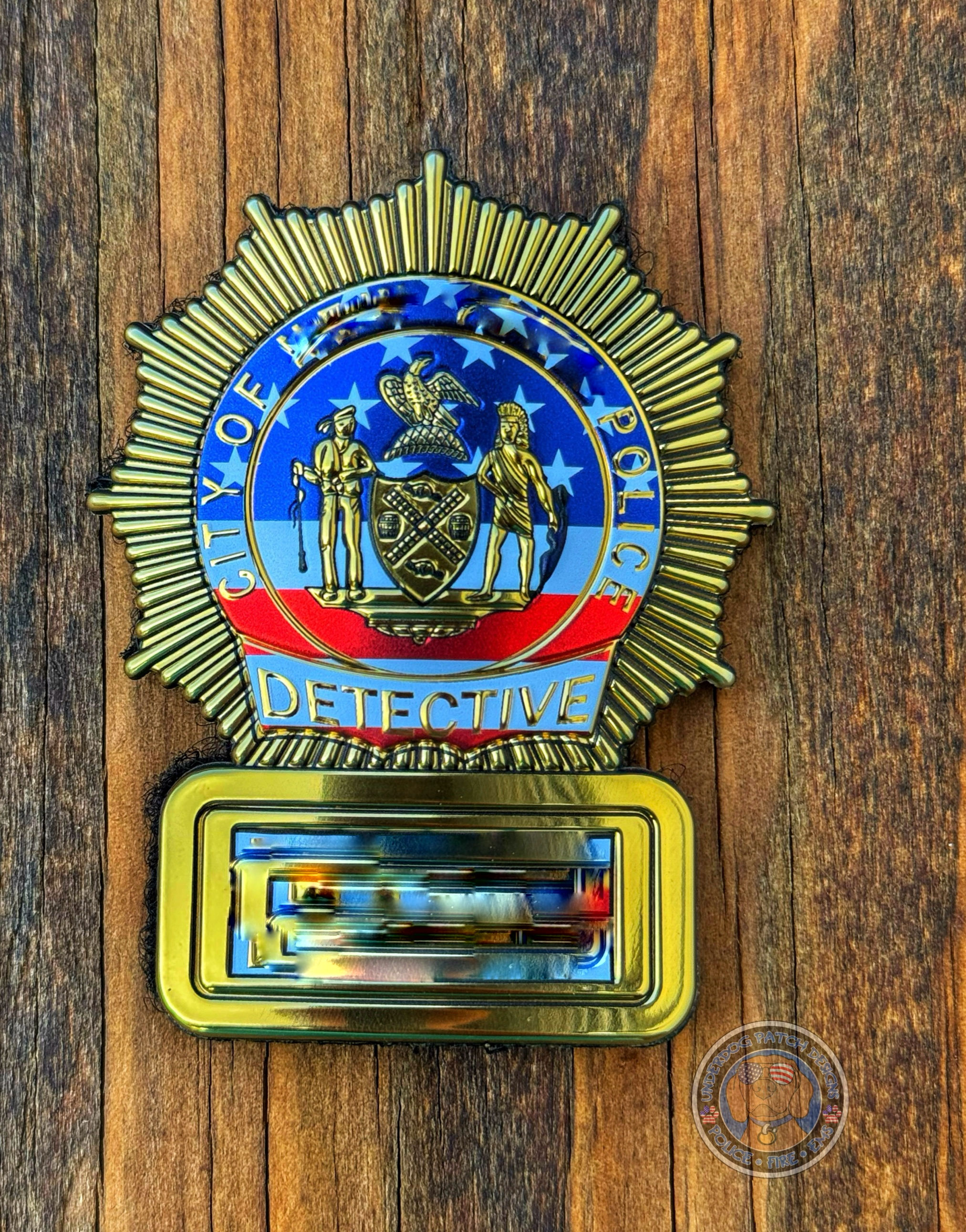 Detective American Flag DuraShield New York with Velcro backing 