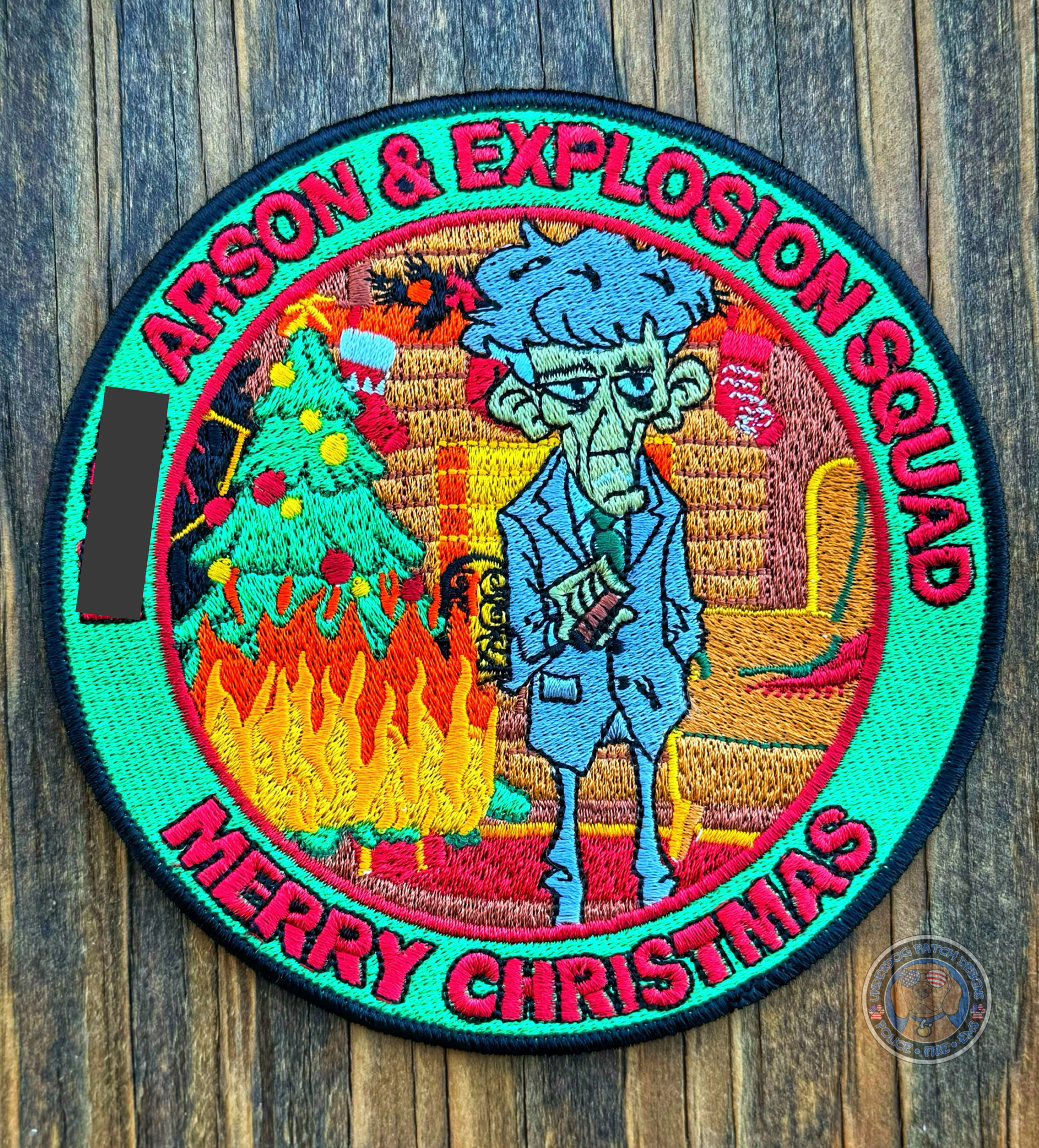 New York Police Arson and Explosion Squad Christmas patch from 2024