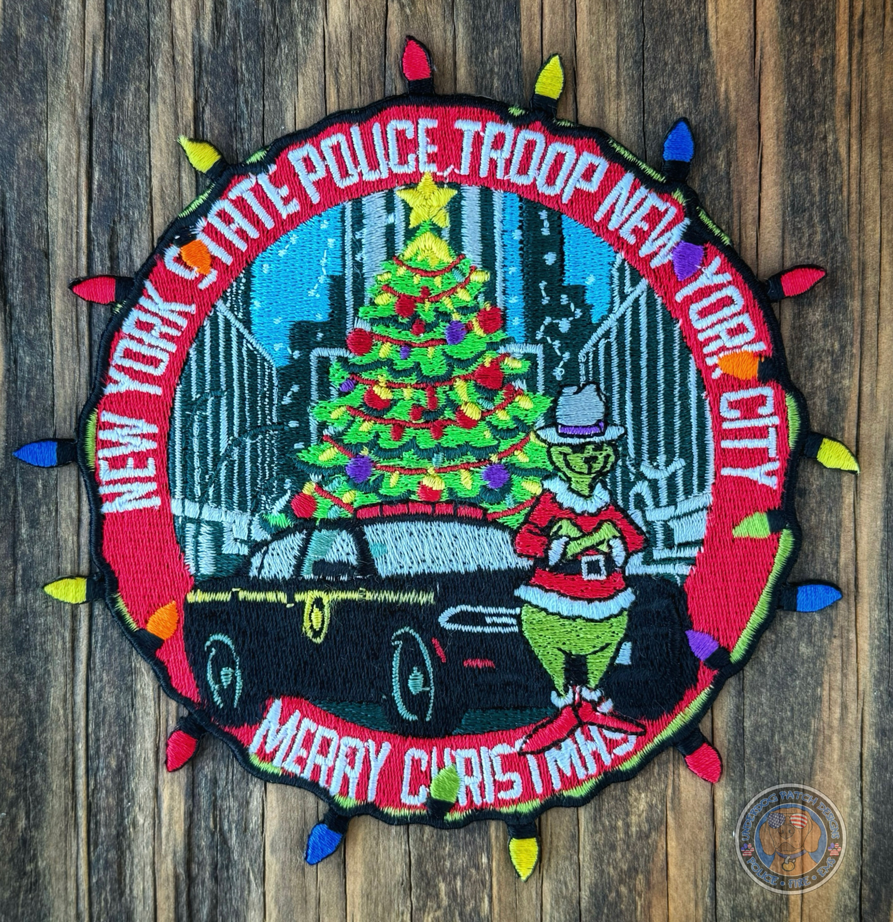 New York State Police Troop NYC Christmas patch