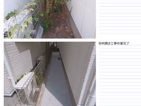 砂利敷き工事👷