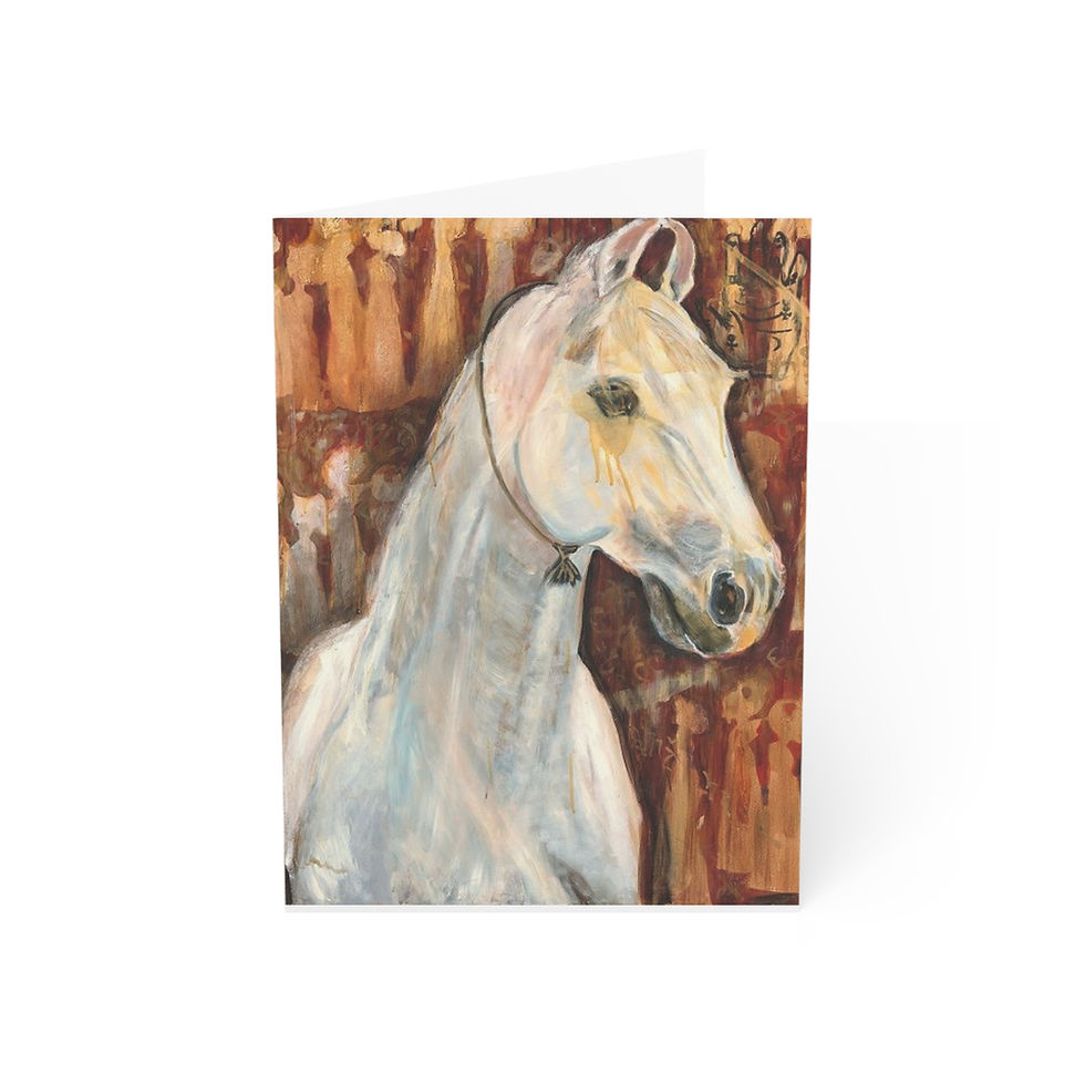 Thumbnail: Horse Portrait Greeting Cards — Pack of 1/10/30/50 Blank Note Cards