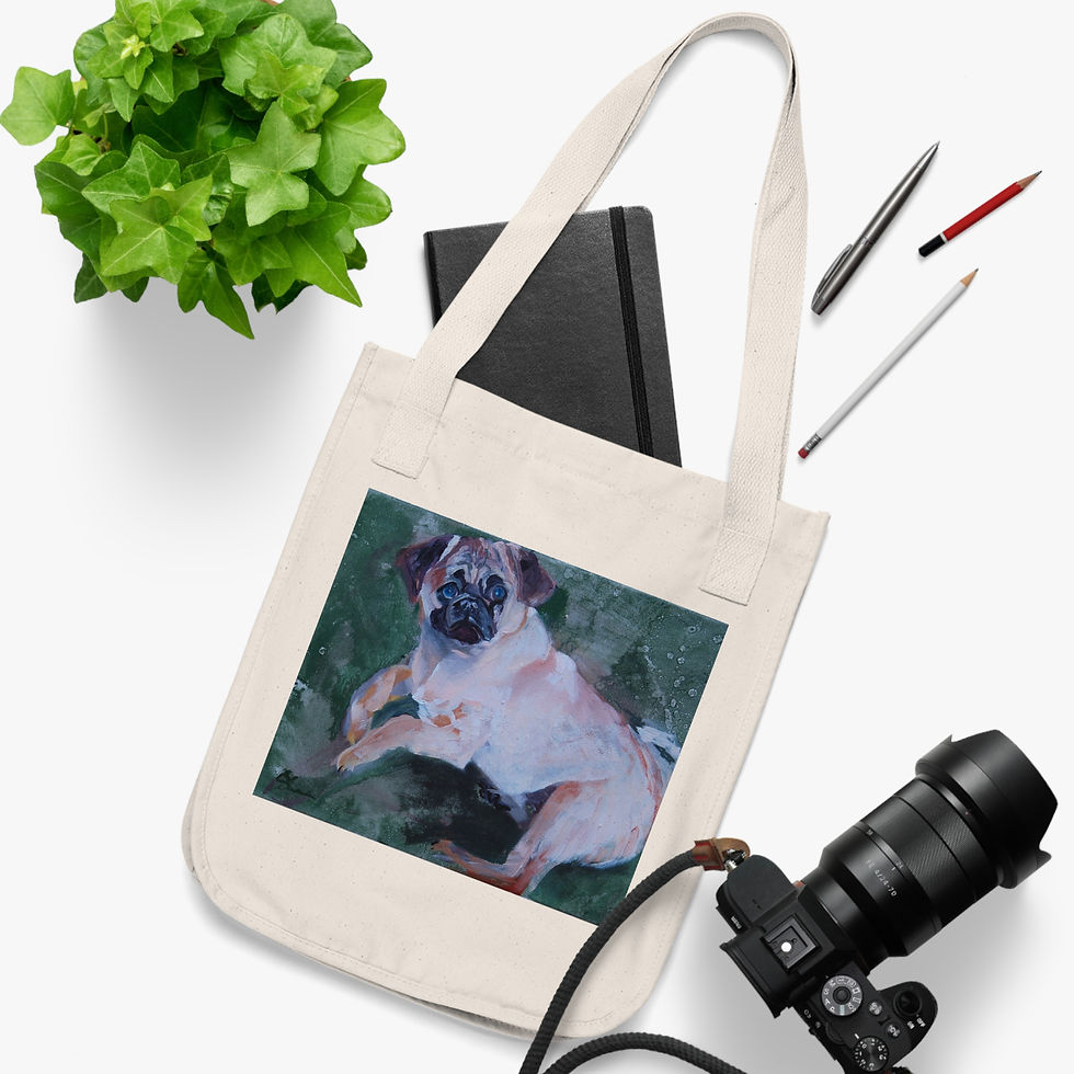 Thumbnail: Pug Dog Tote Bag