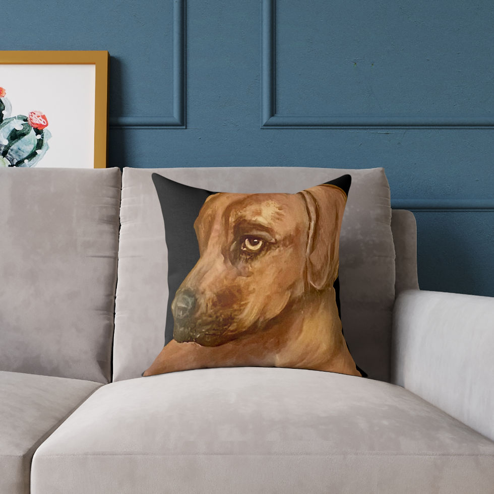 Thumbnail: Ridgeback Dog Accent Pillow | Dog Lover Home Decor