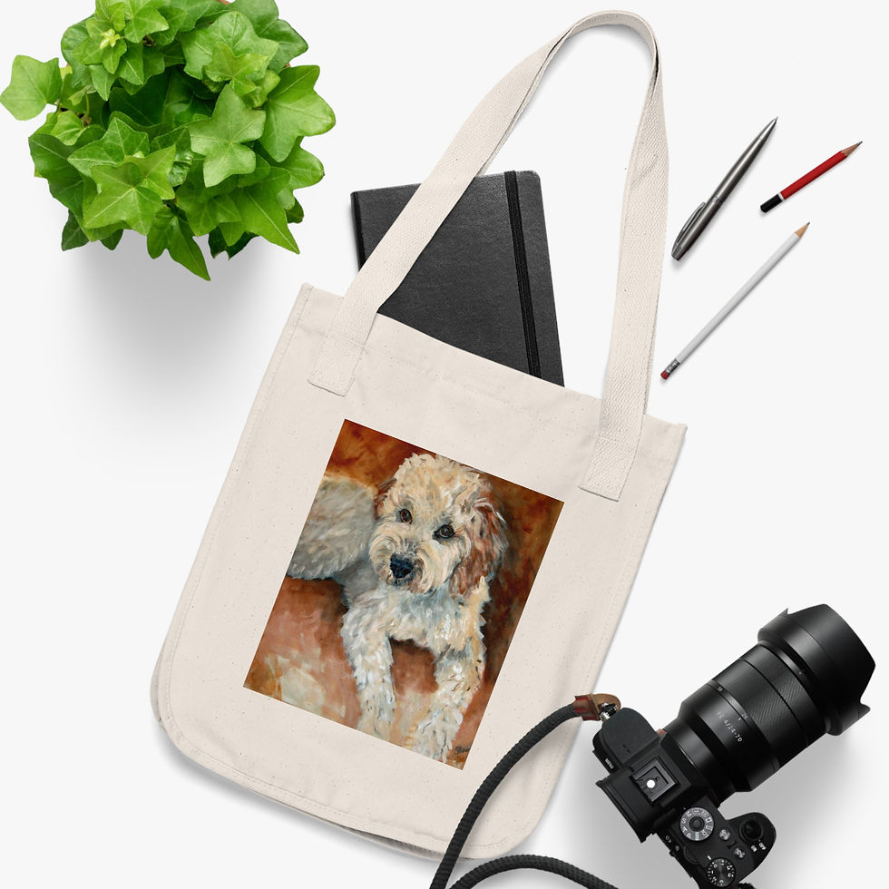 Thumbnail: Golden Doodle Dog Organic Cotton Tote | Dog Lovers Carryall