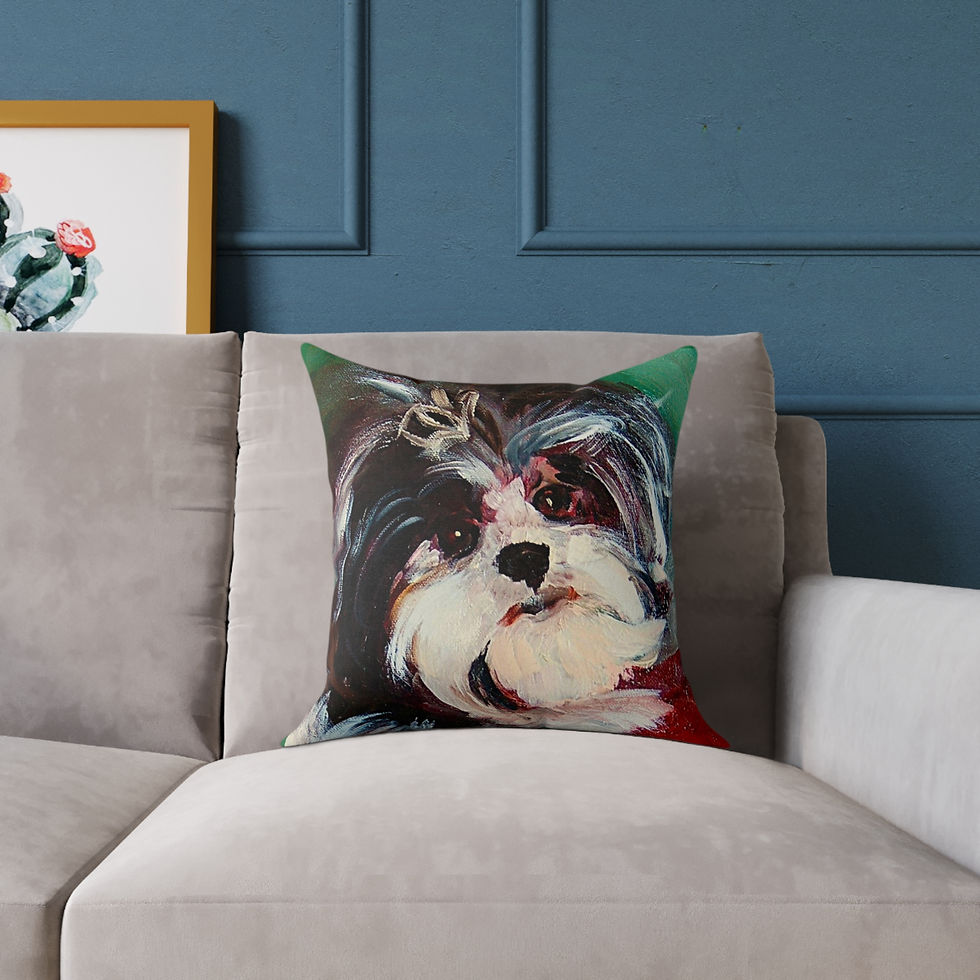 Thumbnail: Lhasa Apso Dog Throw Pillow