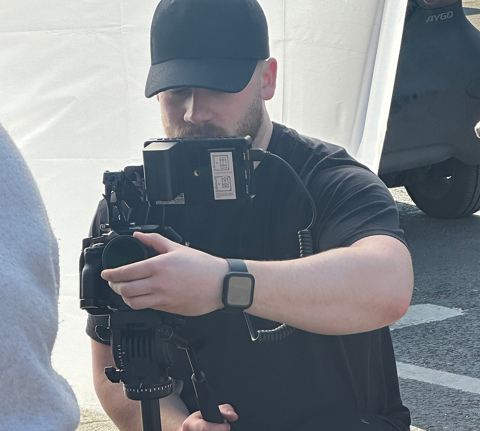 Michael J Filer on Set