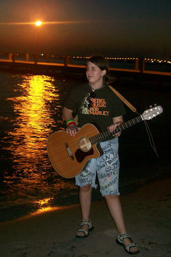 Standing up against the wind