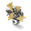 Thumbnail: sterling silver and 18k gold moth statement ring