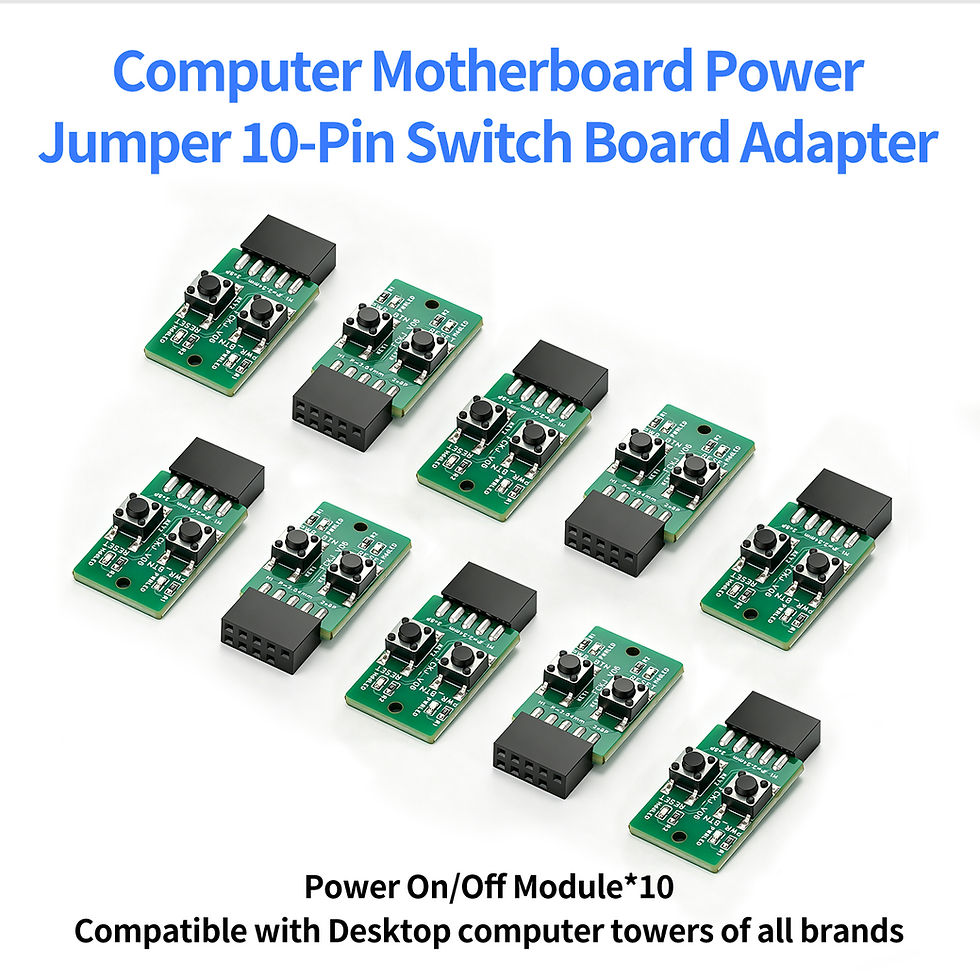 Miniatura: PC Power Reset Switch External Module 9Pin Motherboard Header Power LED HDD Indi