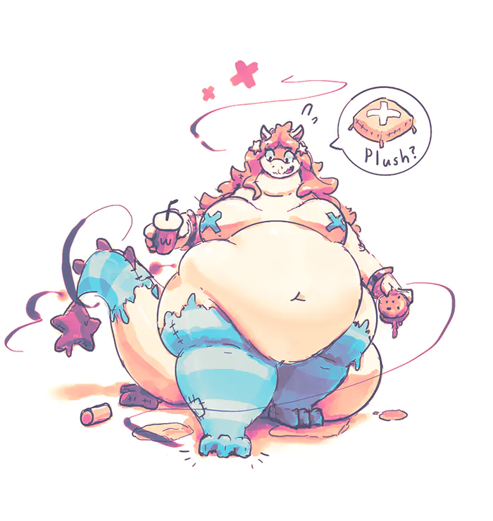 Fat furry girl art. Oxie art.