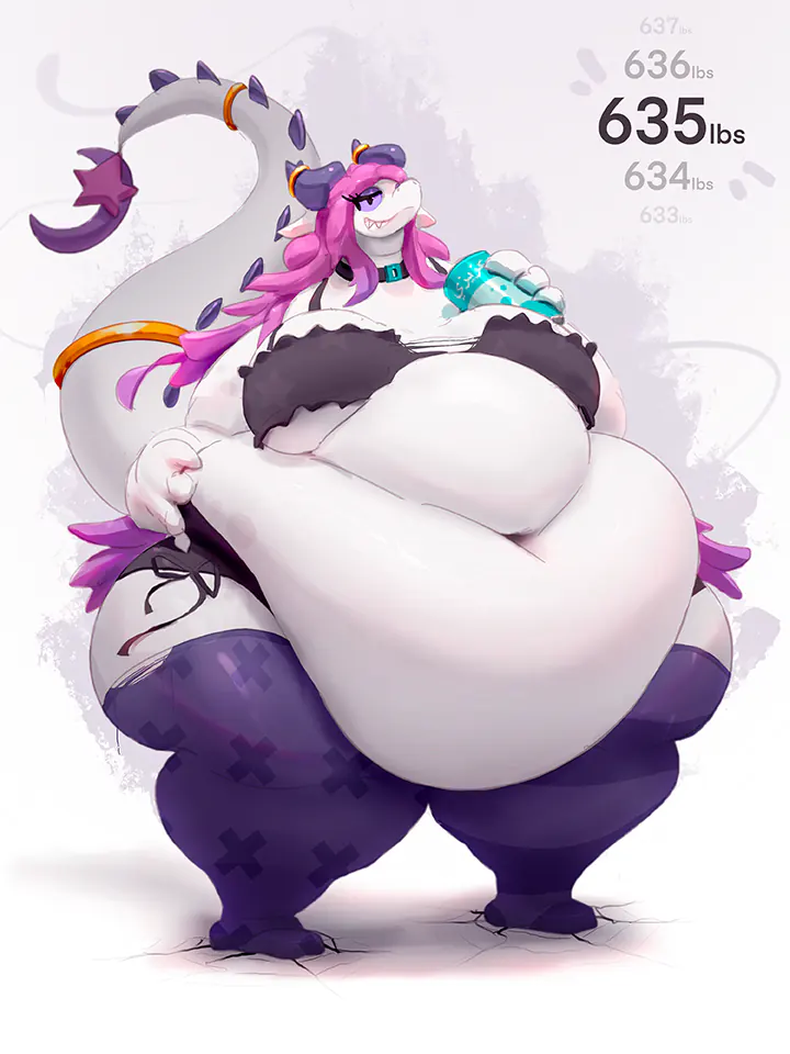 Fat furry girl art. Oxie art.