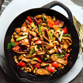 “Kung Pao” Chicken with Spicy Garlic Sauce