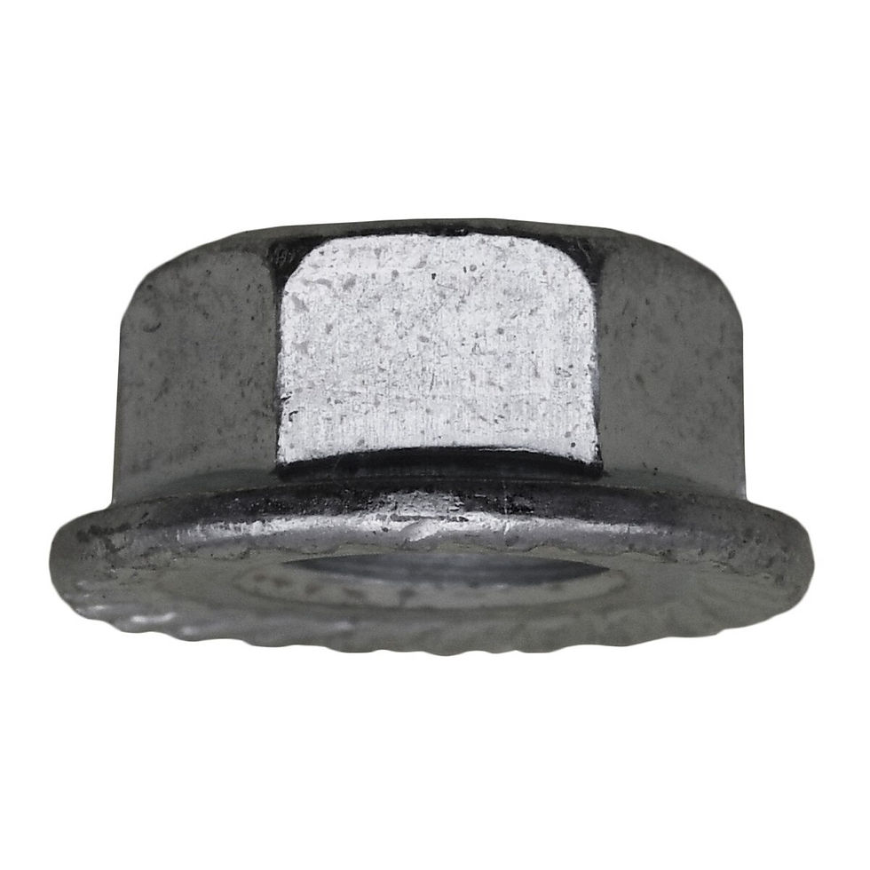 Auveco 16830 M8-1.25 zinc serrated spin lock flange nuts qty 50