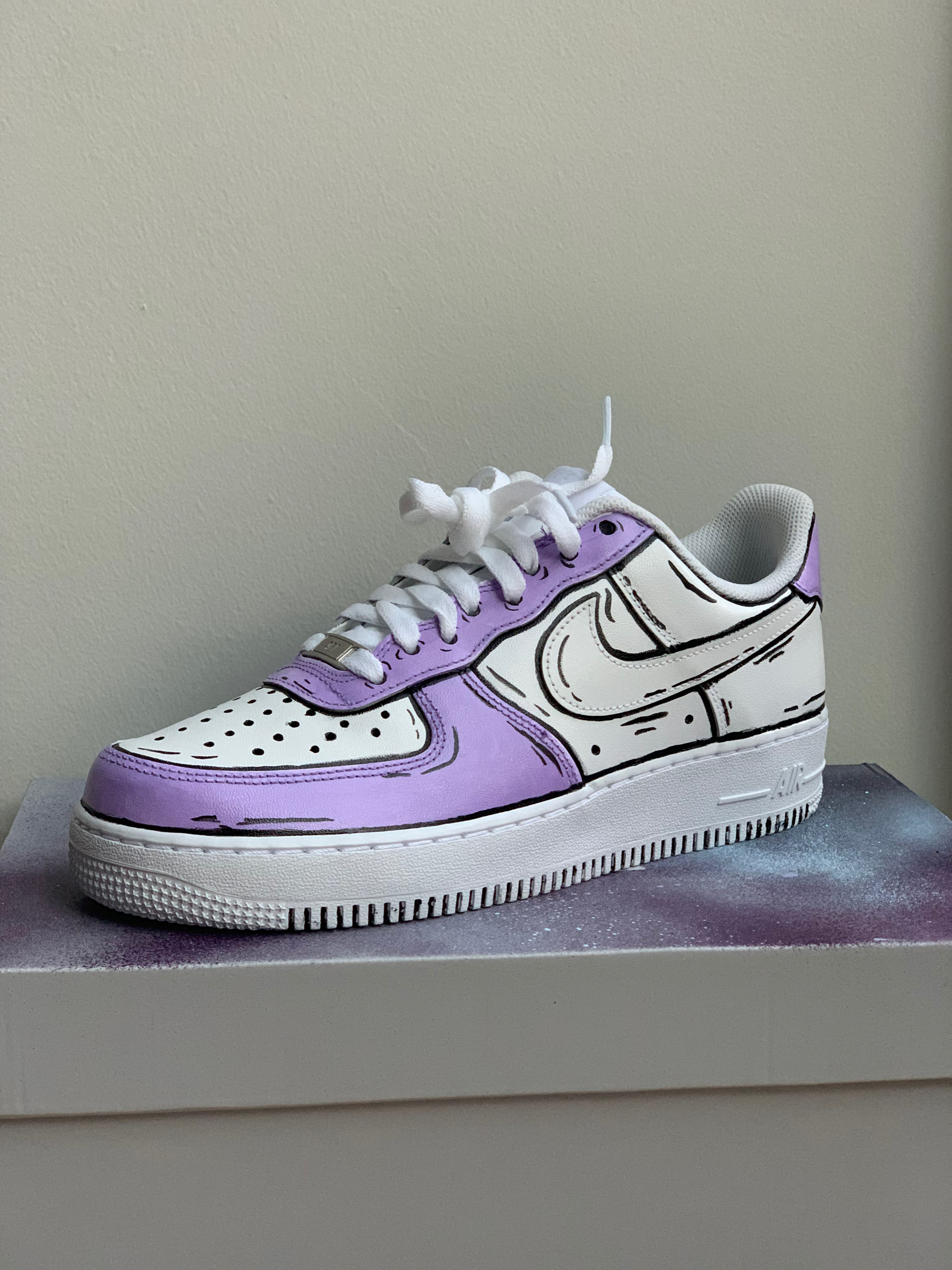 Nike air force 1 - Lilac cartoon