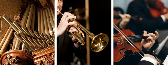 Violín, trompeta, cuarteto de cuerdas, solistas, música religiosa, música para iglesia, cuerdas, música clásica, música sacra, música para bodas, música para ceremonias, órgano, órgano tubular
