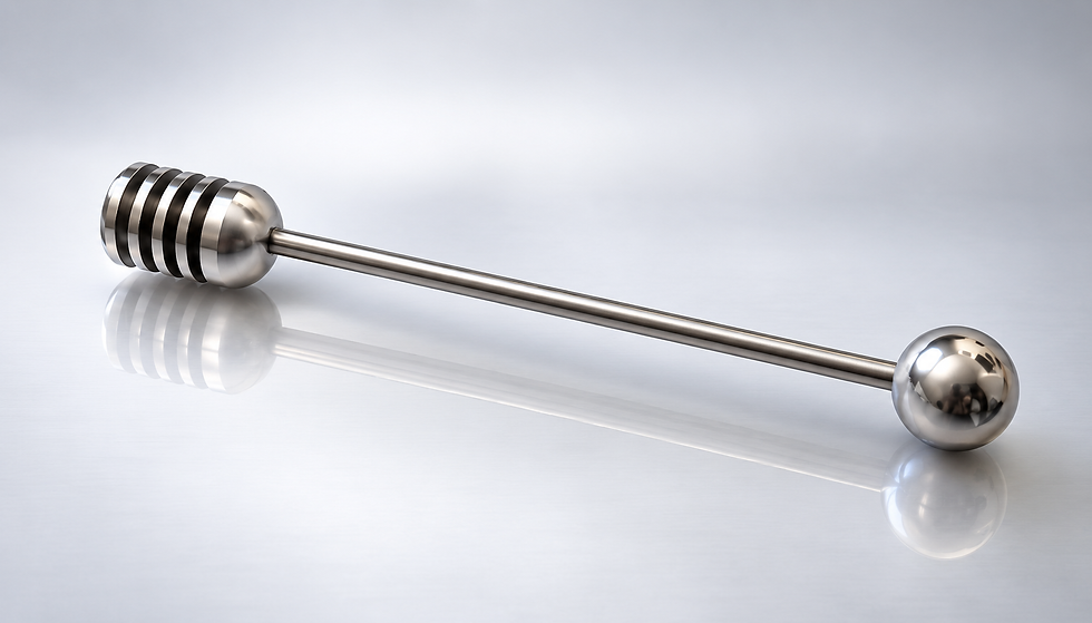 Steel Honey Dipper