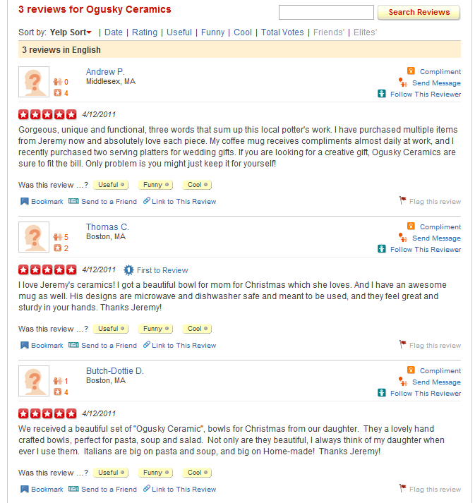 yelp reviews